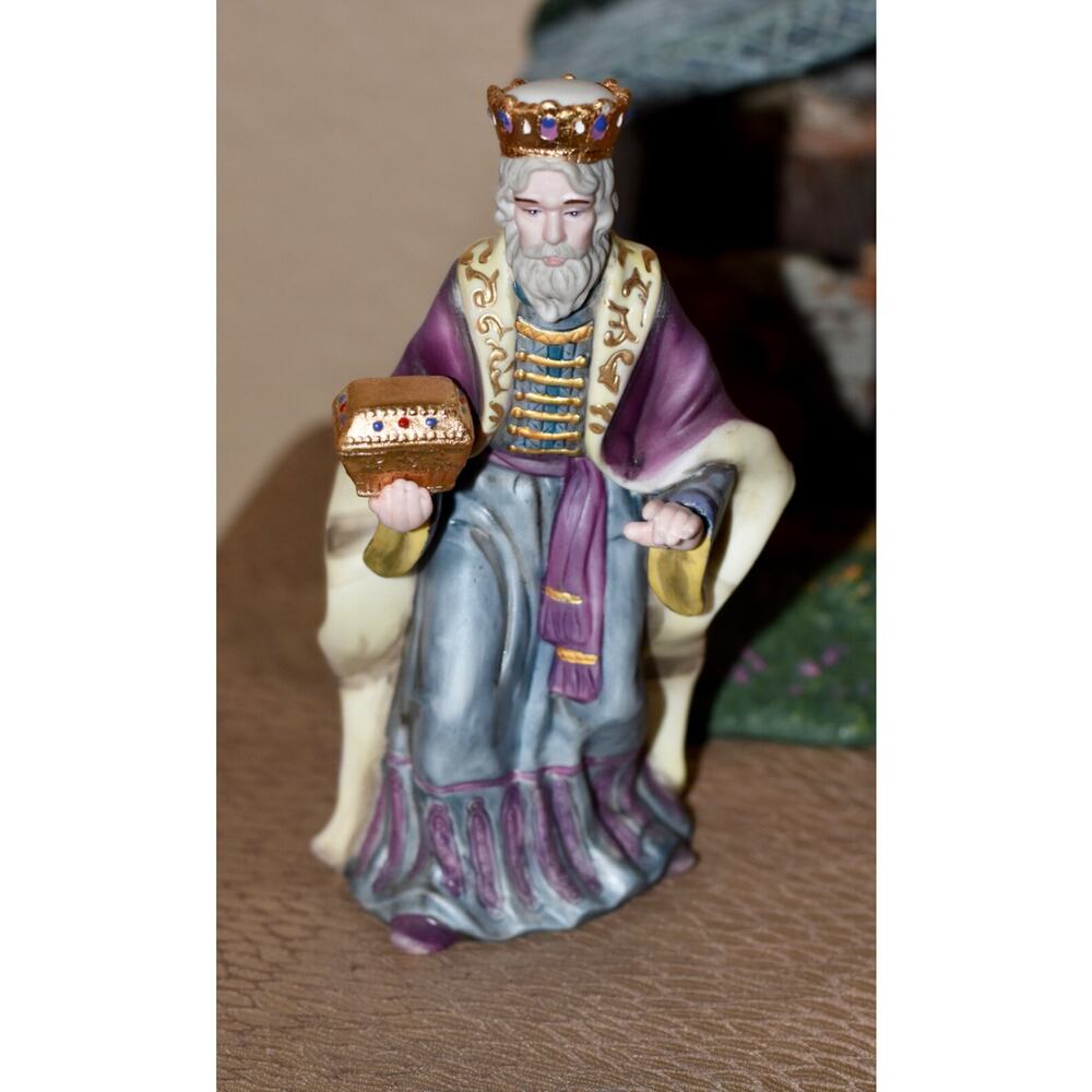 King Melchior 2002 Thomas Kinkade Nativity Collection HAWTHORNE VILLAGE Retired